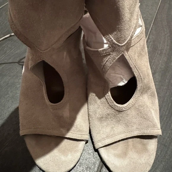 Aquazurra Sexy thing gray suede sandals size 38 - Picture 3 of 4